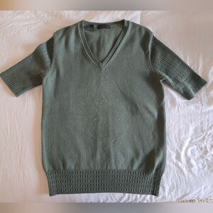 Saks Fifth Avenue Olive Knit Top